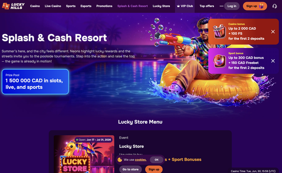 lucky hills casino Gameplay