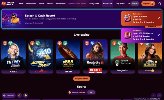 lucky hills casino Gameplay